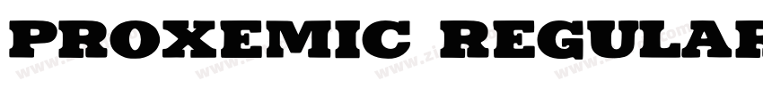 Proxemic Regular字体转换